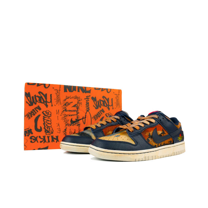 Nike Nike Dunk Low Nine Systems Low top Skateboard Shoes Men's Black Orange