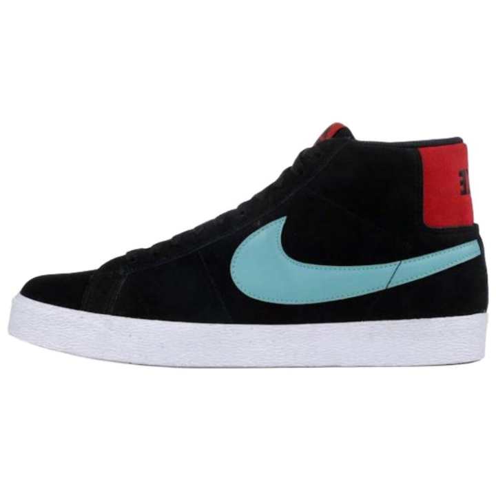Nike Nike SB Blazer Abrasion Resistant Mid top Skateboard Shoes Unisex Black Blue