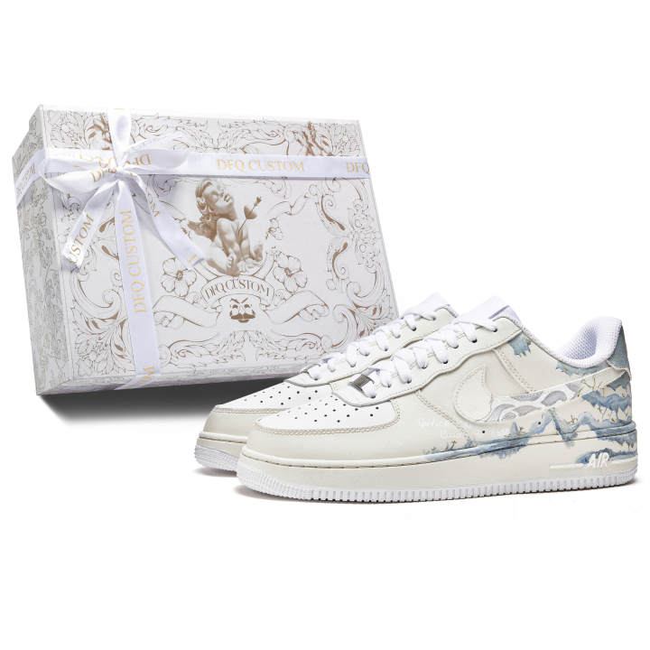 Nike Nike Air Force 1 Da Vinci Custom, Box, Subtle Scent Slip Resistant Quick Dry Abrasion Resistant Balance
