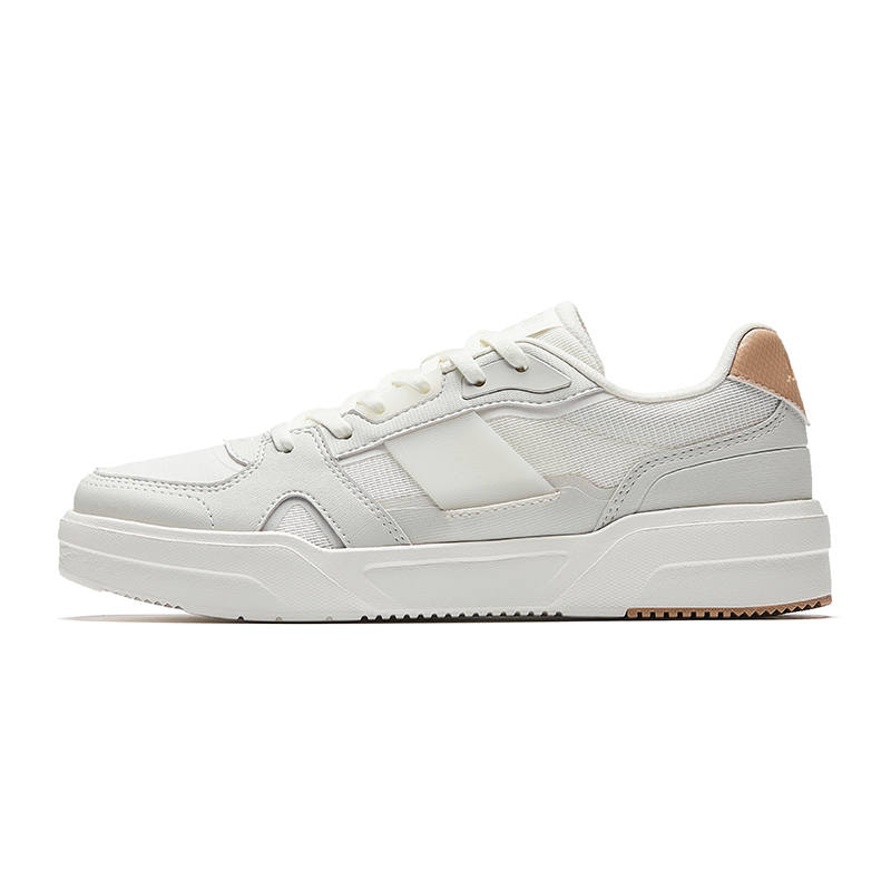 Anta Caramel Versatile Skateboard Shoes Women's Digital Mist Gray/Ivory White/Oat Milk Brown
