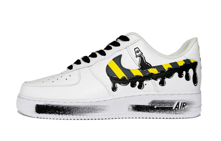Nike Nike Air Force 1 No Access Coverage Abrasion Resistant Low top Skateboard Shoes Men's Black White