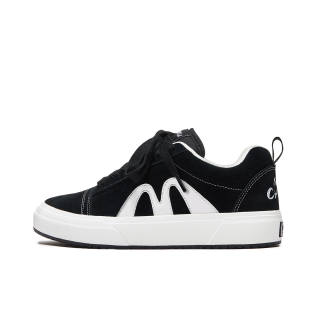 CHUMU Puffy Shoes Cow Leather Fashion Trend Height Increasing Abrasion Resistant Breathable Slip Resistant Low top
