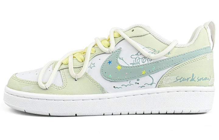 Nike Nike Court Borough Low top Skateboard Shoes Women's White Green