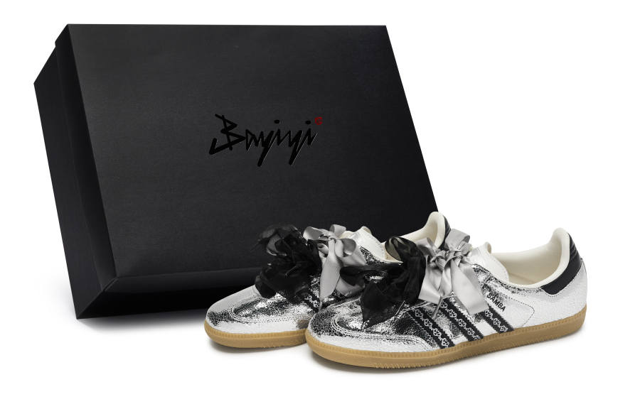 Adidas Originals SAMBA OG 811 Manufacturing, Mystic Realm Flower Language, Special Shoe Box Abrasion Resistant