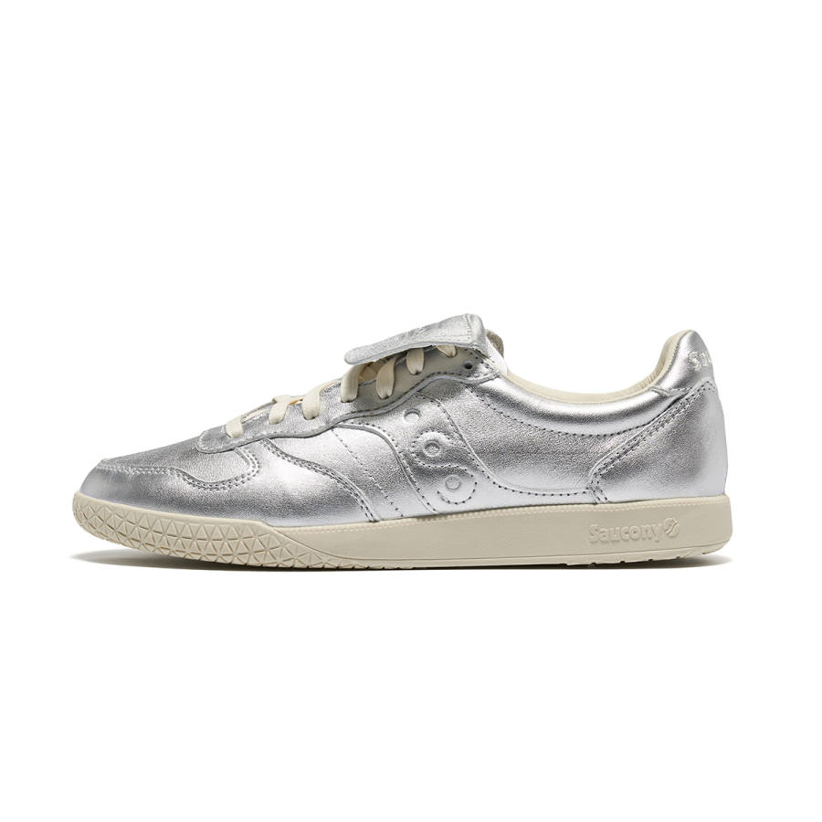 Saucony Slip Resistant Abrasion Resistant Slip Resistant Abrasion Resistant Low top Skateboard Shoes Unisex Silver