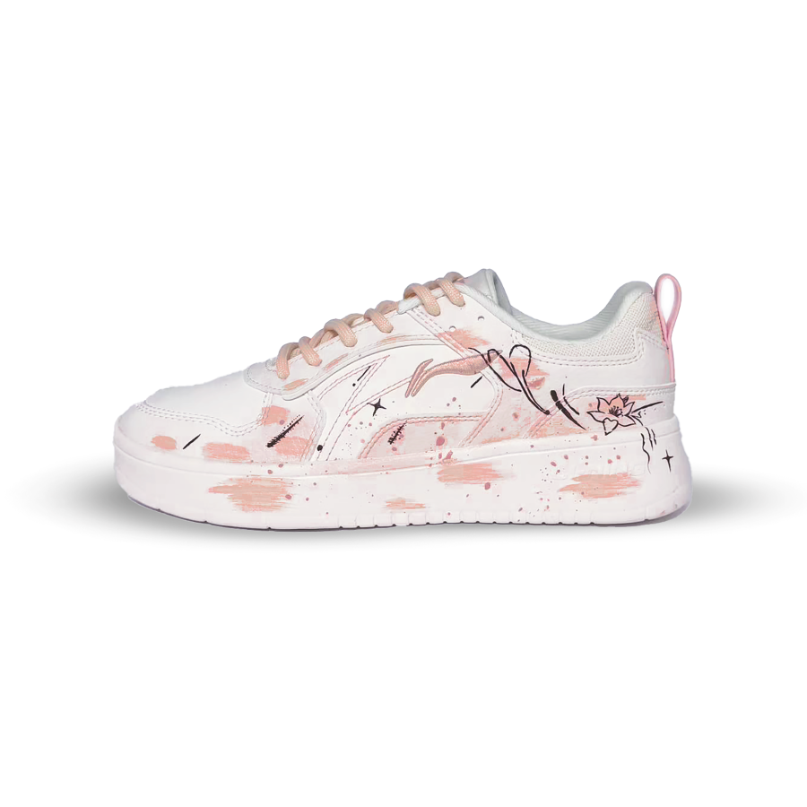 Li-Ning Li Ning Wheat Age Lightweight And Breathable Low top Skateboard Shoes Women's