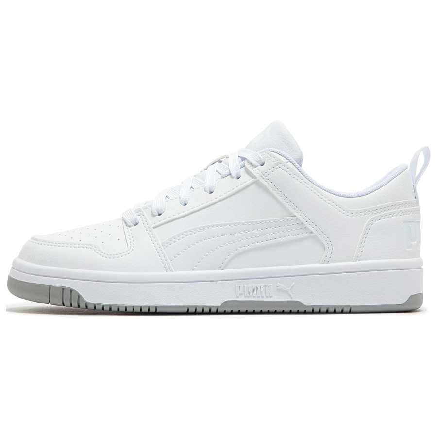 PUMA Rebound Layup Abrasion Resistant Low top Skateboard Shoes Unisex White