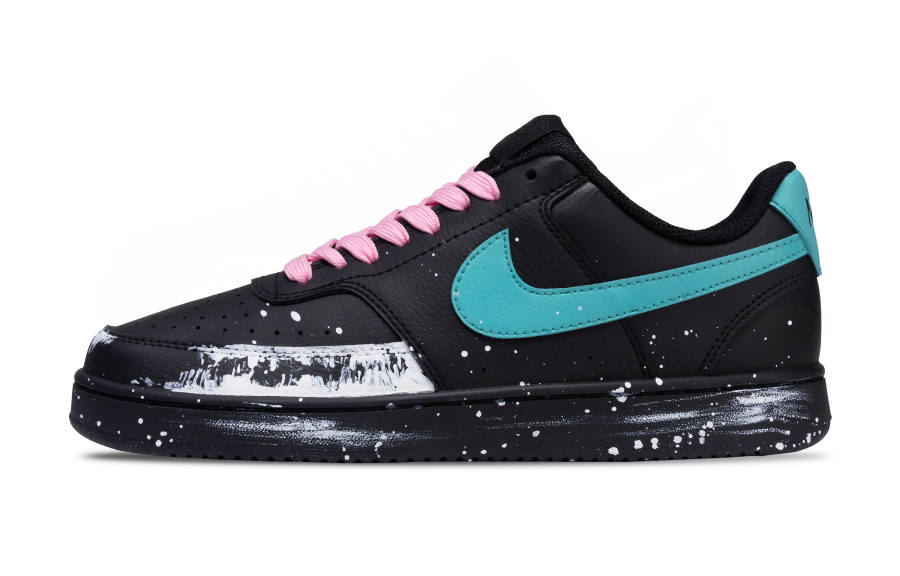 Nike Nike Court Vision Starlight Abrasion Resistant Abrasion Resistant Low top Skateboard Shoes Men's Black White