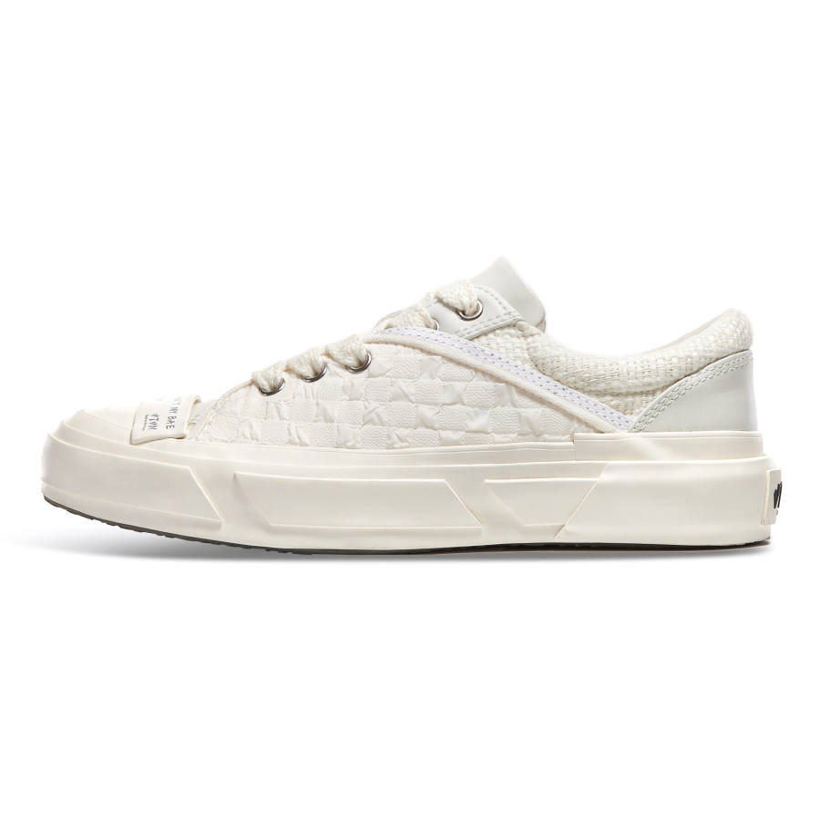 VTVN Low top Skateboard Shoes Unisex Ecru