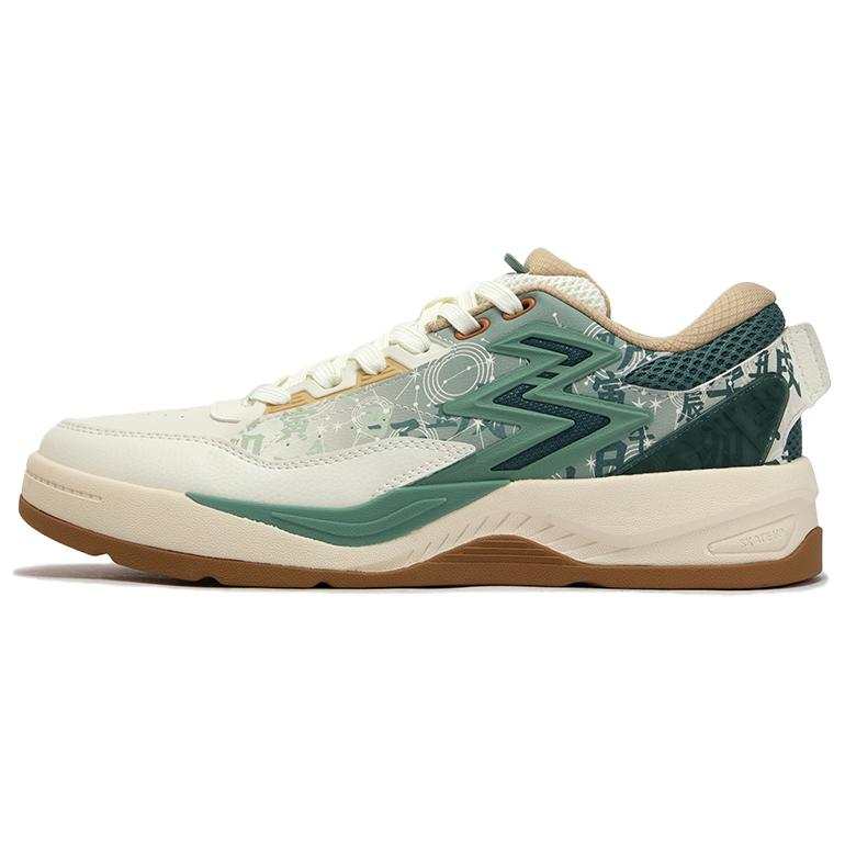 361° Slip Resistant Abrasion Resistant Low top Skateboard Shoes Men's Green White