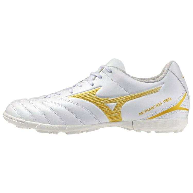 Mizuno Monarcida Neo 3 Soccer Shoes Unisex White Gold