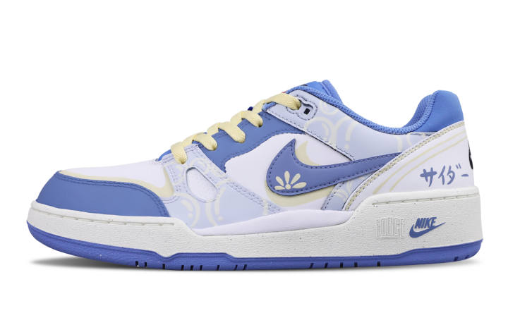 Nike Nike Full Force Low top Skateboard Shoes Men's Blue White Yellow