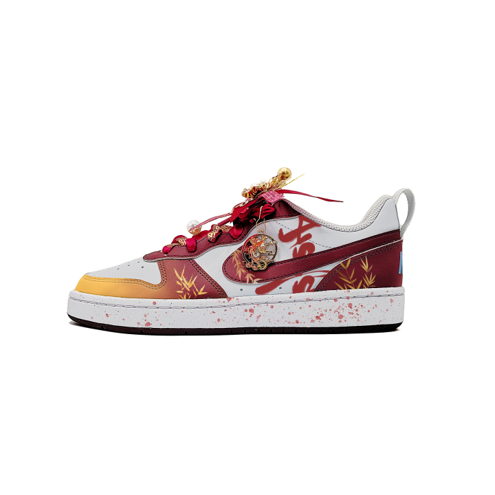 Nike Nike Court Borough Blissful Willow Abrasion Resistant Low top Skateboard Shoes Unisex Red