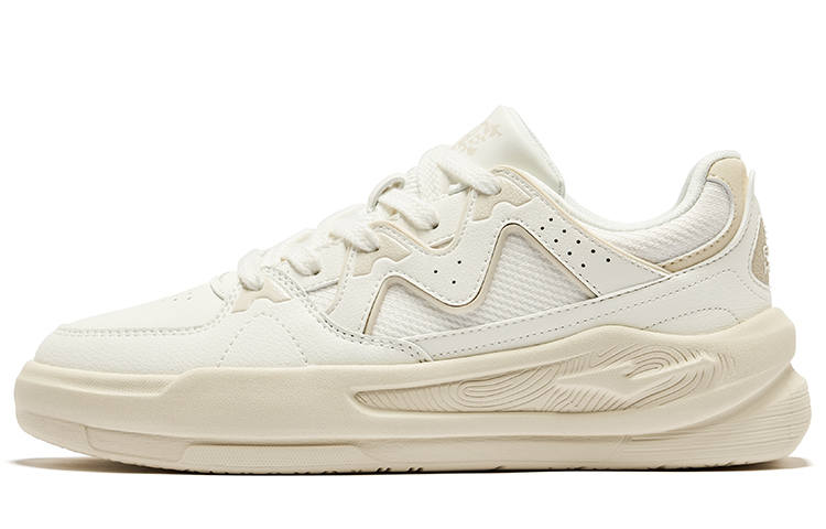 Erke White Peach Oolong 2.0 Textile, Synthetic Leather Slip Resistant Abrasion Resistant