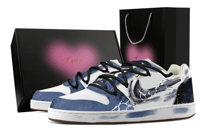 Nike Nike EBERNON Shen Gongbao, Heart Box Abrasion Resistant Low top Skateboard Shoes Men's