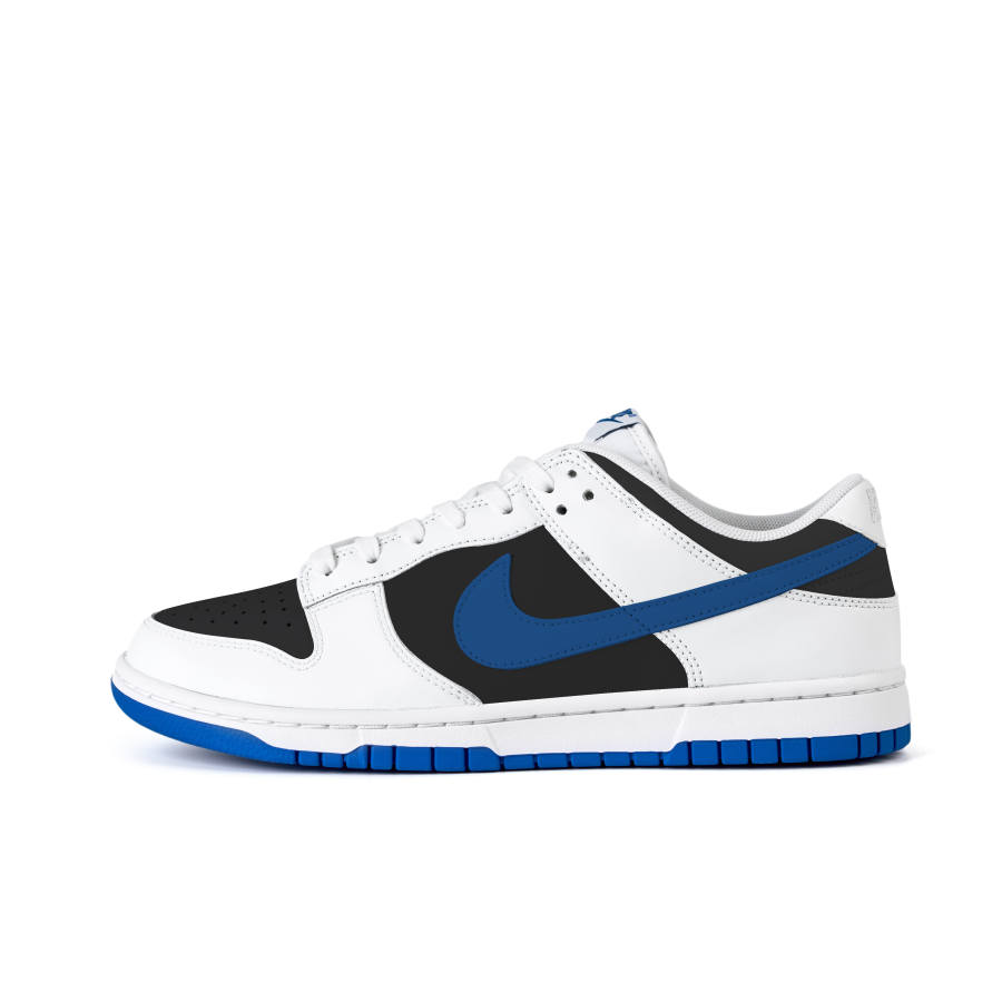 Nike Nike Dunk Slip Resistant Abrasion Resistant Low top Skateboard Shoes Men's White Blue