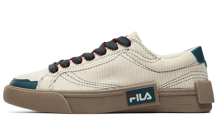 FILA FUSION POP Low top Skateboard Shoes Men's Beige White Blue