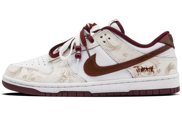 Nike Nike Dunk New Chinese Style Low top Skateboard Shoes Unisex Ecru