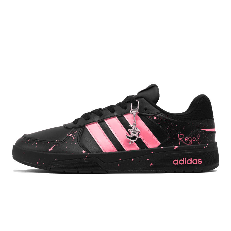 Adidas Neo Courtbeat Rose Shadow Leap Slip Resistant Cushioning Low top Skateboard Shoes Unisex Peach