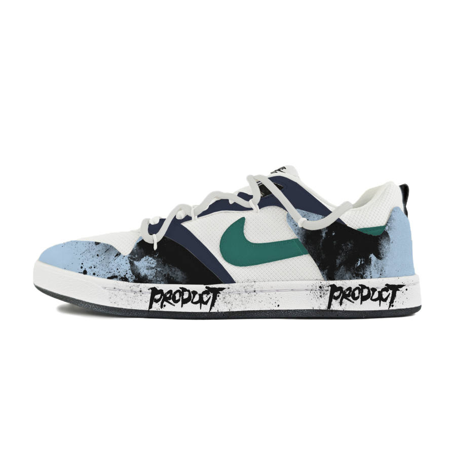 Nike Nike SB Alleyoop Abrasion Resistant Low top Skateboard Shoes Men's White Black Blue