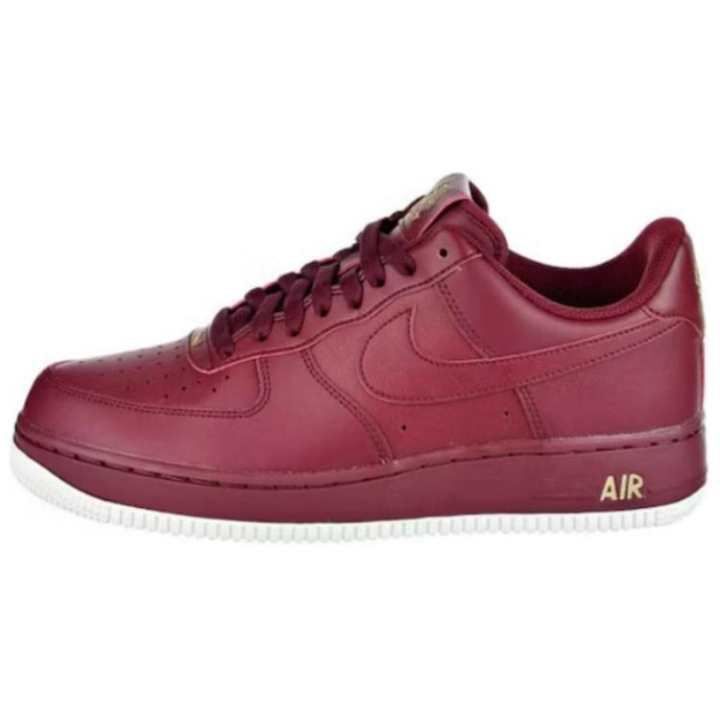 Nike Nike Air Force 1 Slip Resistant Abrasion Resistant Low top Skateboard Shoes Unisex Red White