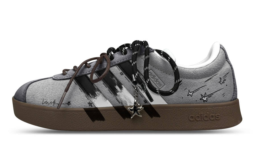 Adidas Adidas VL COURT 2.0 Cushioning Abrasion Resistant Low top Skateboard Shoes Unisex