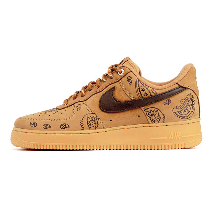 Nike Nike Air Force 1 Low top Skateboard Shoes Unisex Wheat