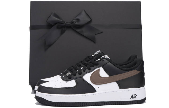 Nike Nike Air Force 1 Coverage Slip Resistant Coverage Slip Resistant Low top Skateboard Shoes Unisex Brown Black