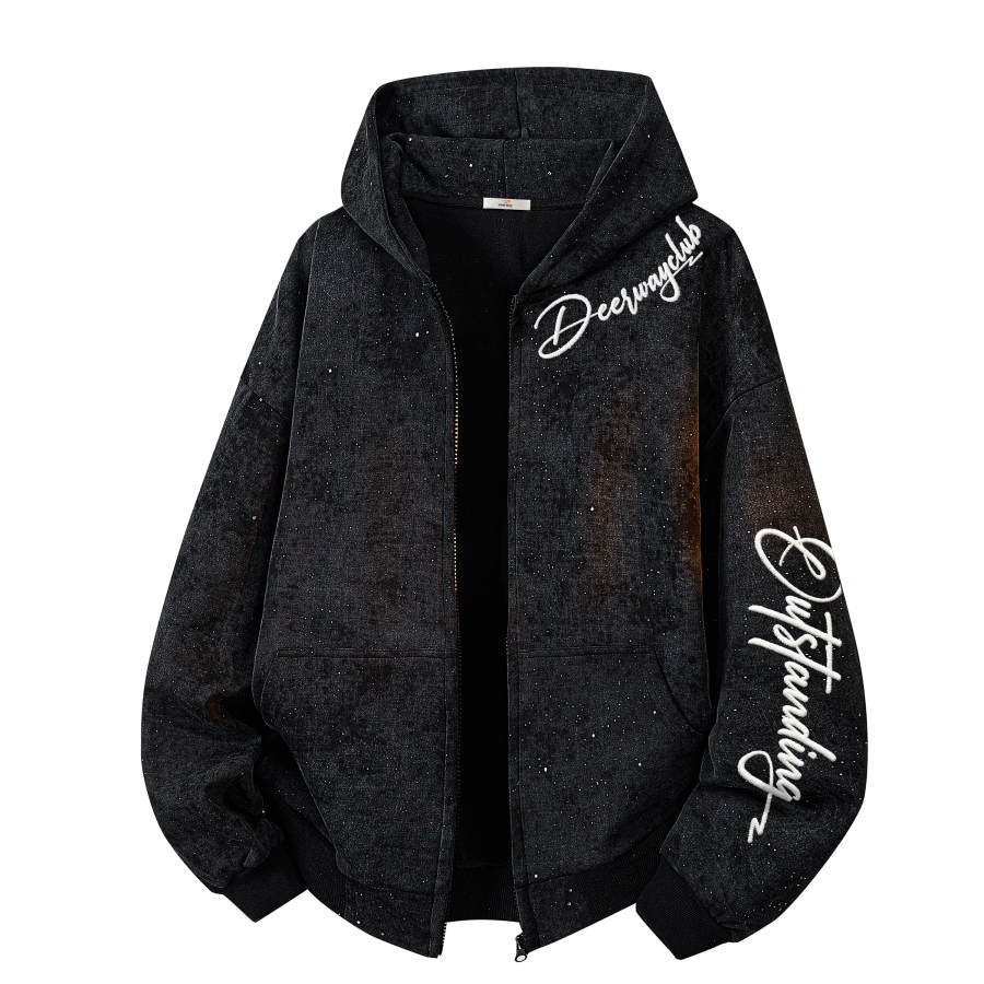 DEERWAY Sweatshirts Unisex Hooded Moderate Cardigan