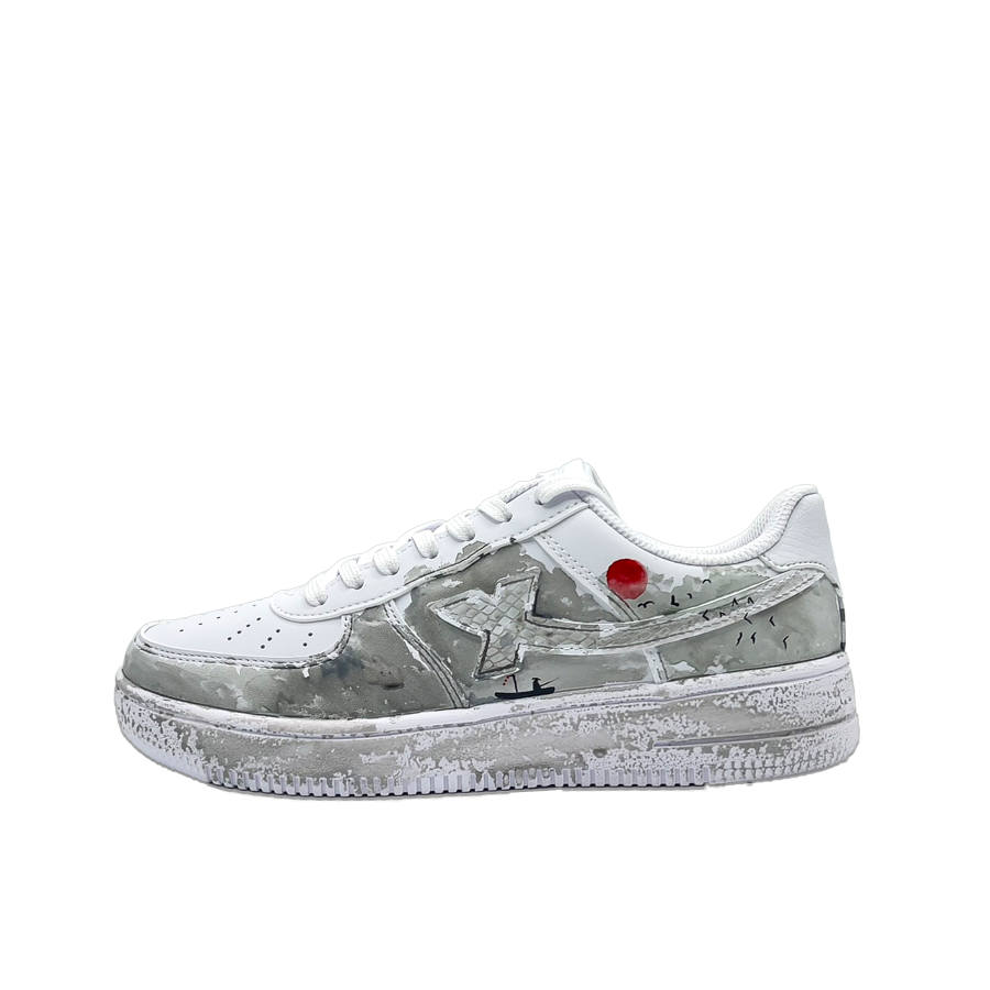 XTEP Slip Resistant Cushioning Low top Skateboard Shoes Unisex Gray