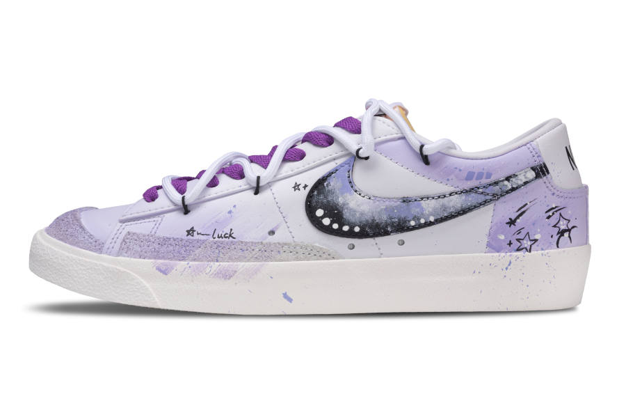 Nike Nike Blazer Dreamy Star Pioneer Wear resistant And Lightweight Low top Skateboard Shoes Men's White