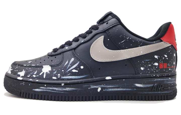 Nike Nike Air Force 1 Night Travel Blast Point Abrasion Resistant Low top Skateboard Shoes Unisex Black