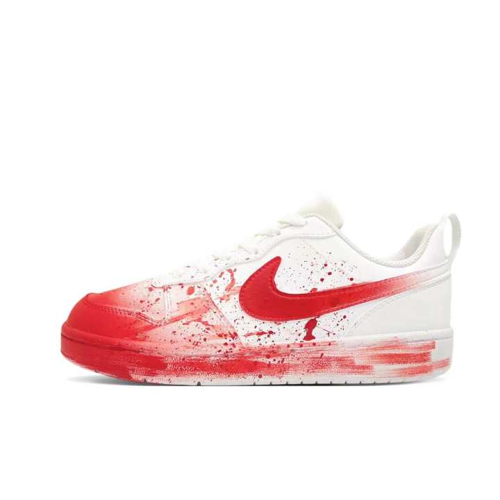 Nike Nike Slip Resistant Abrasion Resistant Low top Skateboard Shoes GS Red White