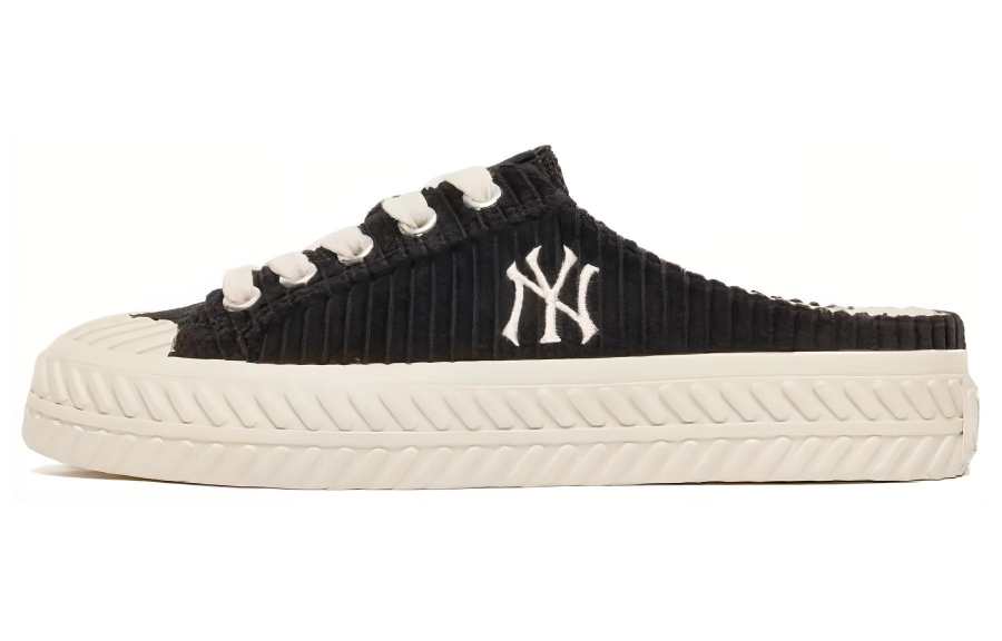 MLB Playball Mule Comfortable Lightweight Breathable Low top Skateboard Shoes Unisex Black