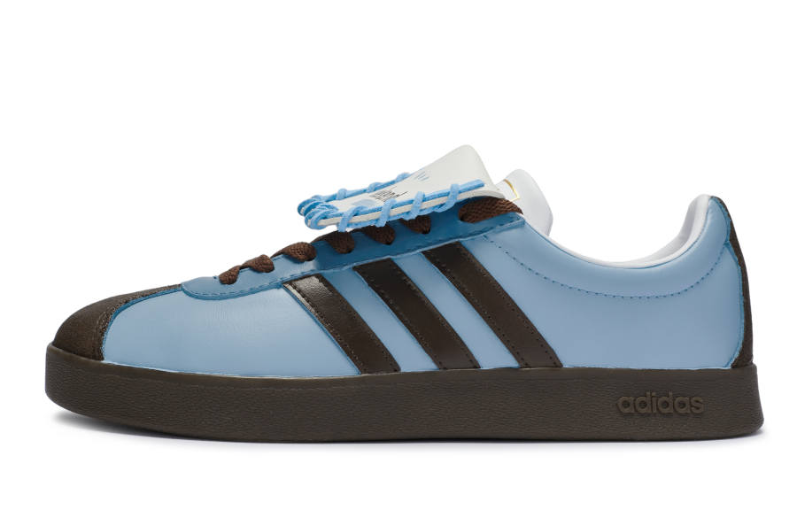 Adidas Neo Vl Court 811 Manufacturing, Maris Sal Milk Coffee Low top Skateboard Shoes Unisex Blue Brown