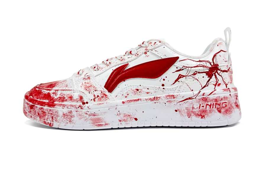 Li-Ning Li Ning Sycee V2 Slip Resistant Abrasion Resistant Low top Skateboard Shoes Women's Red White