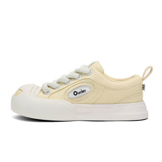 Ouder Smiler Open Ended Smile Collection, Classic Trendy Vintage Low top Skateboard Shoes Unisex Ice Shaken Lemon