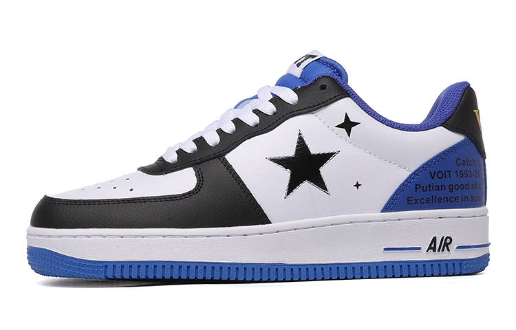 VOIT Skateboard Shoes Unisex Low Top Black White Blue