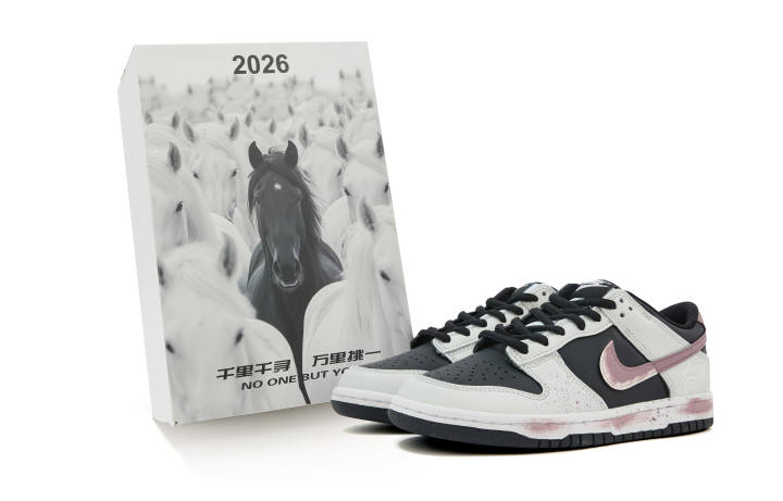 Nike Nike Dunk Abrasion Resistant Low top Skateboard Shoes Unisex Beige Black Purple