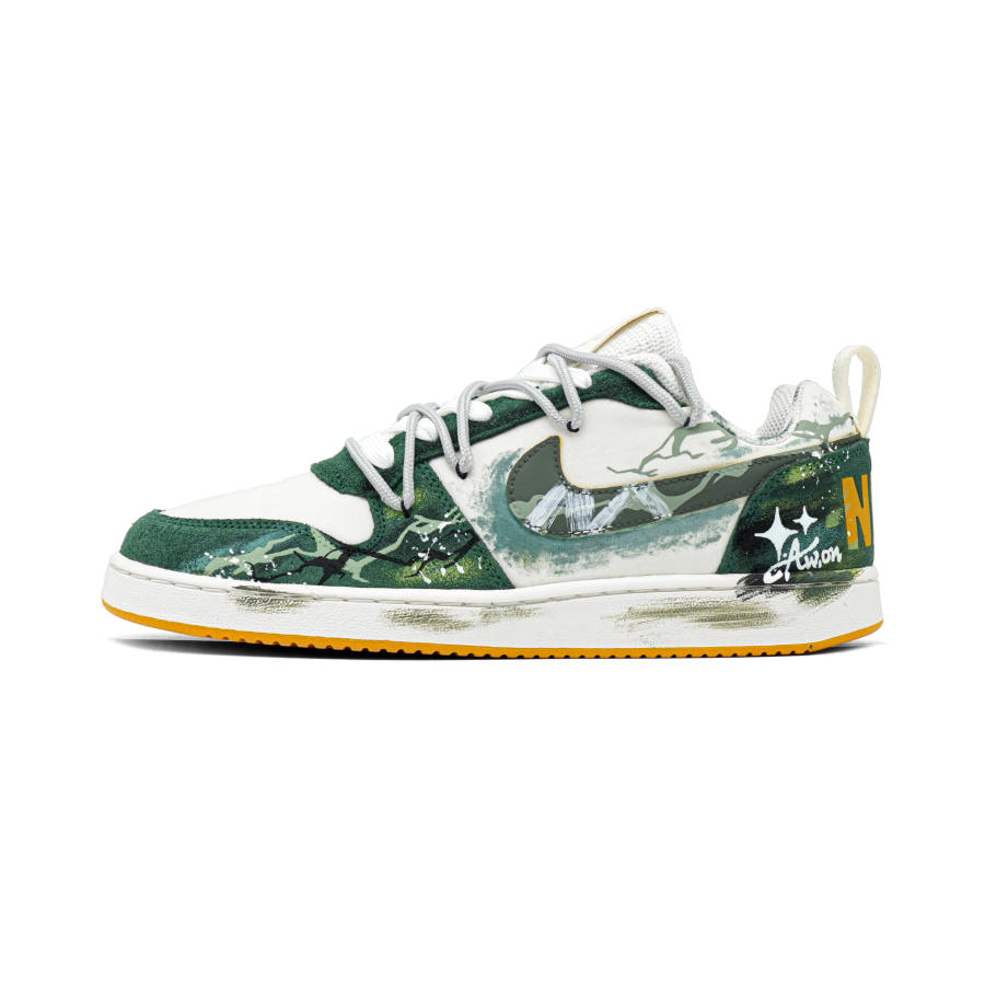 Nike Nike Court Borough Forest Kigo Abrasion Resistant Low top Skateboard Shoes Men's Gray Green