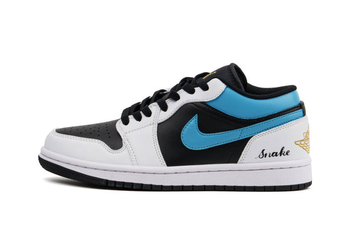 Jordan Jordan Air Jordan 1 Cushioning Abrasion Resistant Low top Skateboard Shoes Unisex Sky Blue