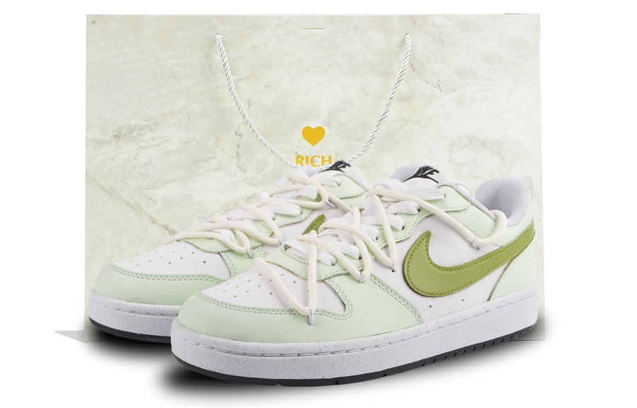 Nike Nike Court Borough Low top Skateboard Shoes GS White Green