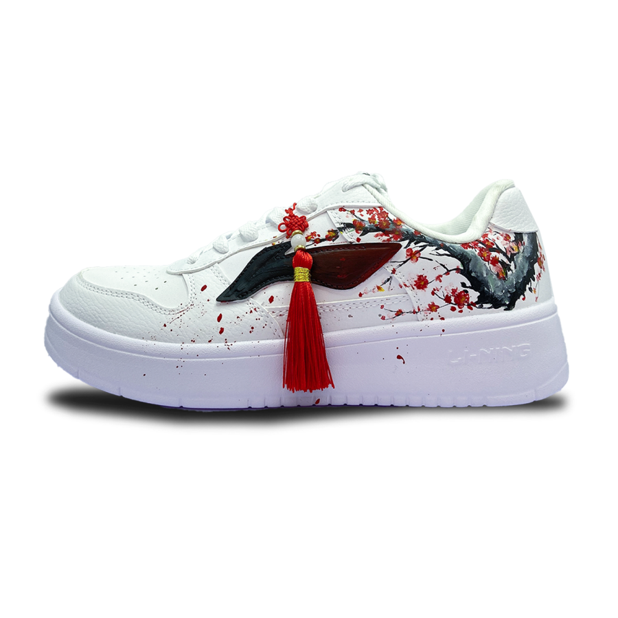 Li-Ning Li Ning Slip Resistant Abrasion Resistant Low top Skateboard Shoes Men's White