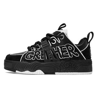 GREZHER Low top Skateboard Shoes Unisex Black