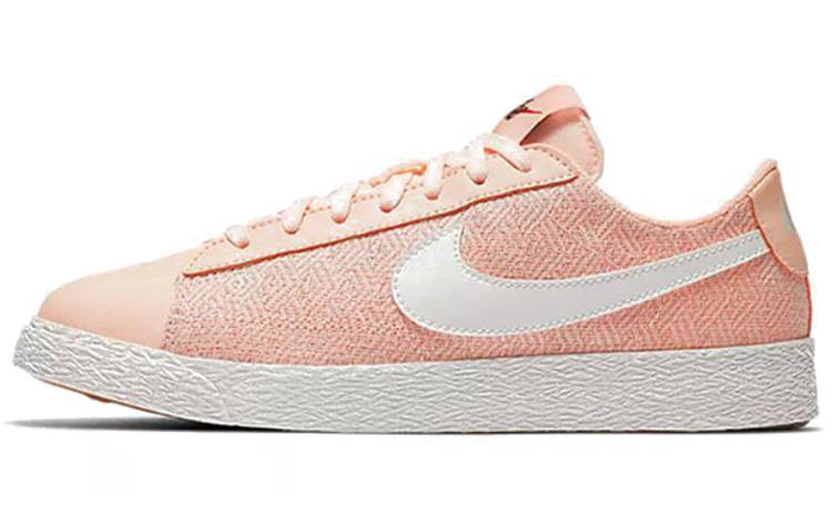 Nike Nike Blazer Casual Slip Resistant Abrasion Resistant Cushioning Low top Skateboard Shoes Women's Pink
