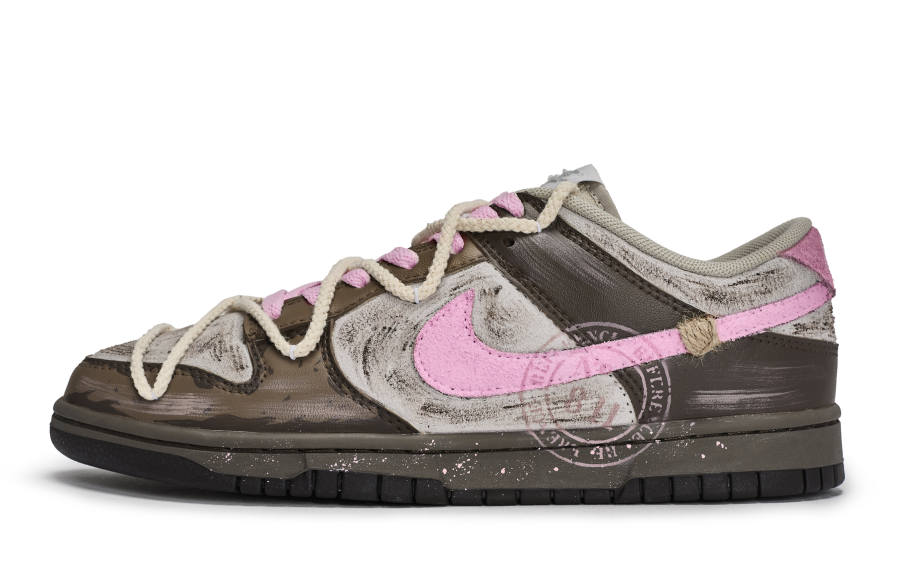 Nike Nike Dunk 811 Manufacturing, Faded Coffee Abrasion Resistant Abrasion Resistant Low top Skateboard Shoes Unisex