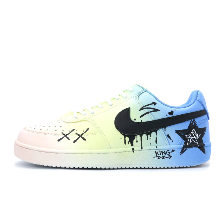 Nike Nike Court Vision 1 King Star Abrasion Resistant Lightweight Wear resistant And Lightweight Low top Skateboard Shoes