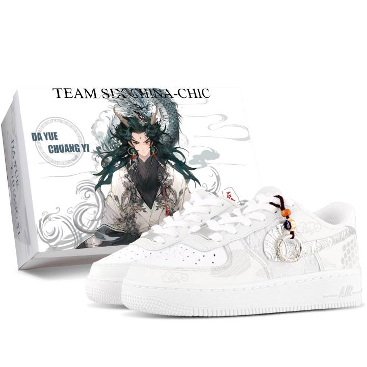 Nike Nike Air Force 1 Cow Leather Abrasion Resistant Low top Skateboard Shoes Unisex Silver Gray