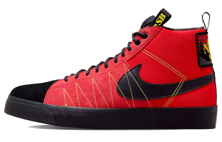 Nike Nike Sb Zoom Blazer Mid Prm Acclimate Black Red