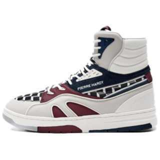 LI-NING 1990 Pierre Hardy x LI NING 1990 Comfortable High top Skateboard Shoes Men's Red Blue